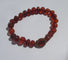 Bracelet Bracelet de perles d’ambre facettées en or rose 58 Facettes Bracelet
