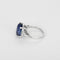 Bague 52 Bague saphir Ceylan non chauffé en or blanc et diamants 58 Facettes MDG-1