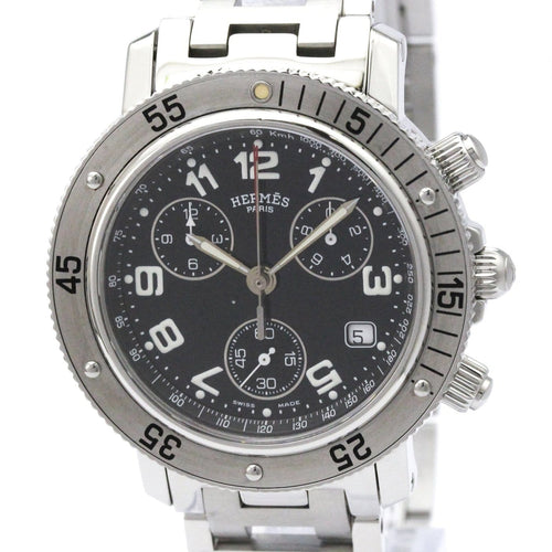 Hermès Clipper Diver - Montre chronographe quartz en acier 58 Facettes hl0xgyk0dn