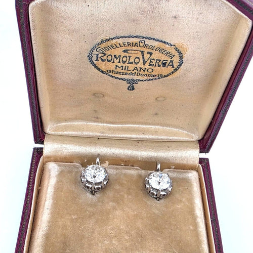 Boucles d'oreilles Boucles d'oreilles en or blanc 18 ct et diamants 58 Facettes 400/26 E 219/26