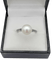 Bague 57 Bague ancienne en platine avec perle de culture et diamants 58 Facettes AX/18/0