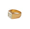 Bague 55 Chevalière - Bague en or 18K et platine avec diamant 58 Facettes Chvl.Or.Pt-2365