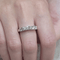 Bague 55 Bague demi-alliance en diamants 58 Facettes S423