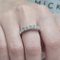 Bague 55 Bague demi-alliance en diamants 58 Facettes S423