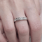 Bague 55 Bague en or blanc 18k et diamants 58 Facettes S461