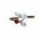 Bague 53 Bague Toi et Moi en or rose, rubis et diamants 58 Facettes 295