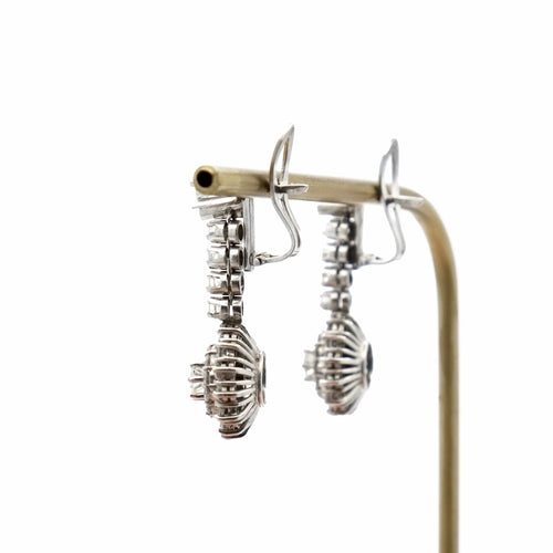 Boucles d'oreilles Paire de pendants d'oreilles diamants 58 Facettes REF2397-119