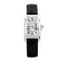 Montre Cartier Tank Américaine - Montre en acier et cuir 58 Facettes 35757