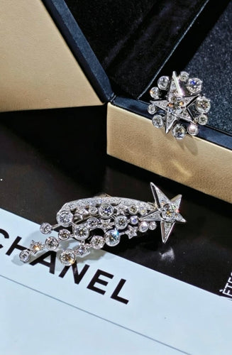 Boucles d'oreilles Chanel 1932 Comète Couture - Boucles d'oreilles en diamants 58 Facettes jnci110