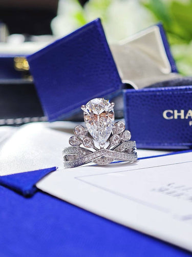 Bague 53 Chaumet Joséphine - Bague en platine et diamant 3,07 ct 58 Facettes jnci111