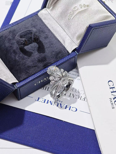 Bague 53 Chaumet Joséphine - Bague en platine et diamant 3,07 ct 58 Facettes jnci111