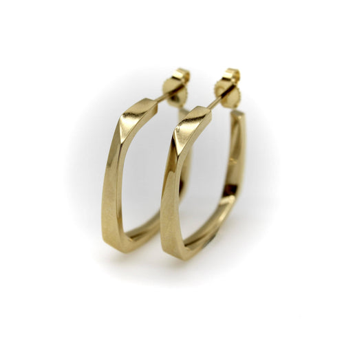 Boucles d'oreilles Tiffany & Co Frank Gehry - Boucles d'oreilles créoles Torque en or 18K 58 Facettes 11145