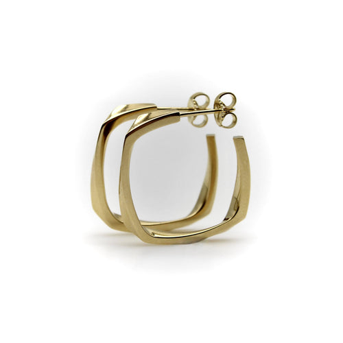 Boucles d'oreilles Tiffany & Co Frank Gehry - Boucles d'oreilles créoles Torque en or 18K 58 Facettes 11145