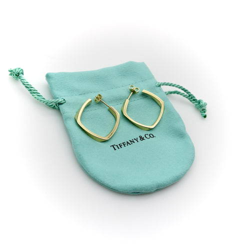 Boucles d'oreilles Tiffany & Co Frank Gehry - Boucles d'oreilles créoles Torque en or 18K 58 Facettes 11145
