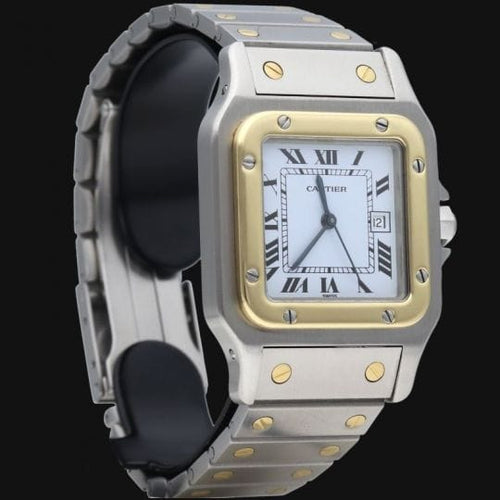 Montre Cartier Santos Galbée - Montre en or jaune et acier 58 Facettes MT46779