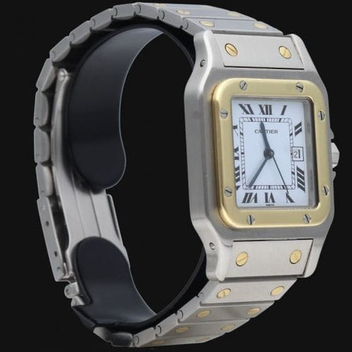 Montre Cartier Santos Galbée - Montre en or jaune et acier 58 Facettes MT46779
