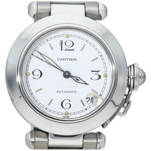 Montre Cartier Pasha C - Montre 35 mm automatique en acier 58 Facettes MT46765