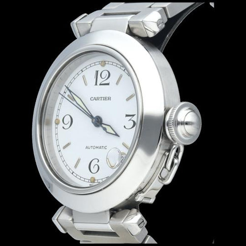 Montre Cartier Pasha C - Montre 35 mm automatique en acier 58 Facettes MT46765