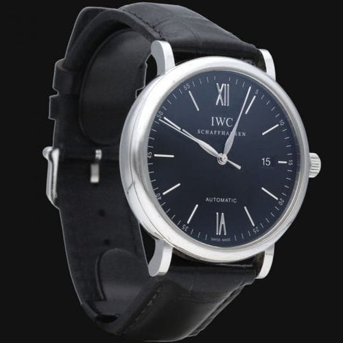 Montre IWC Portofino - Montre automatique en acier 58 Facettes MT46837