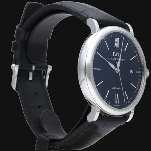 Montre IWC Portofino - Montre automatique en acier 58 Facettes MT46837