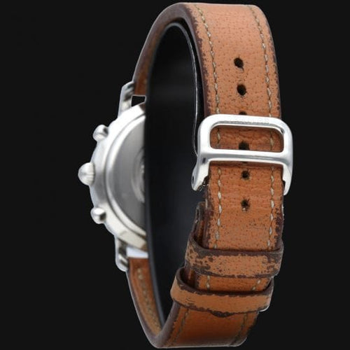 Montre Hermès Clipper Chronograph - Montre en acier 58 Facettes MT44340