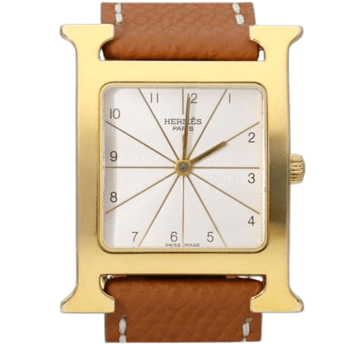 Montre Hermès Heure H - Montre plaqué or 58 Facettes MT46649