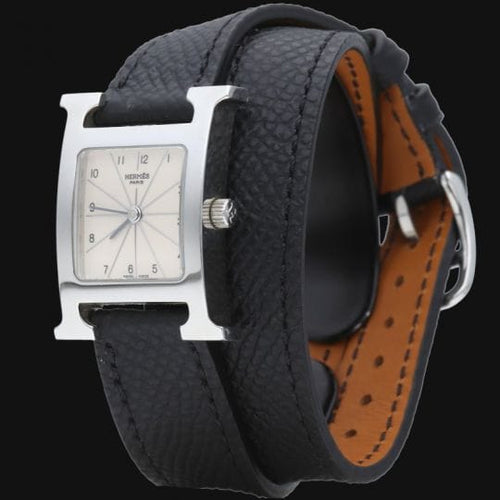 Montre Hermès Heure H - Montre en acier 58 Facettes MT47074