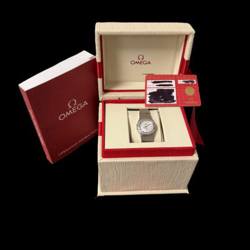 Montre Omega Constellation - Montre femme en acier et diamants 58 Facettes MT46985