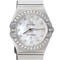 Omega Constellation - Montre femme en acier et diamants