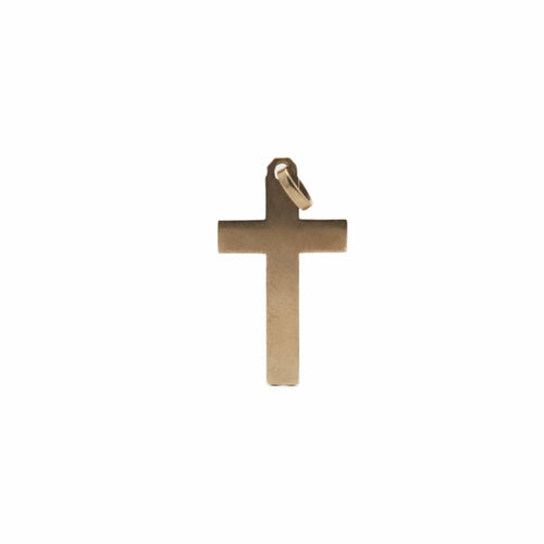 Pendentif Pendentif croix torsadée en or jaune 18K 58 Facettes REF2318