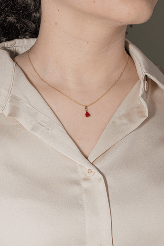 Collier Didier Guérin - Collier en or jaune et rubis 58 Facettes 4021227RV