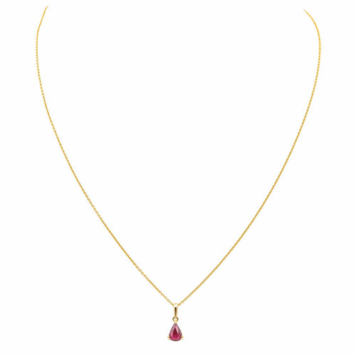 Collier Didier Guérin - Collier en or jaune et rubis 58 Facettes 4021227RV