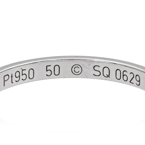 Bague 50 Cartier 1895 - Bague alliance en platine 58 Facettes 5021900CN