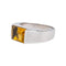 Bague 57.5 Bague en or blanc et citrine 58 Facettes 5018769RV