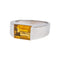 Bague 57.5 Bague en or blanc et citrine 58 Facettes 5018769RV