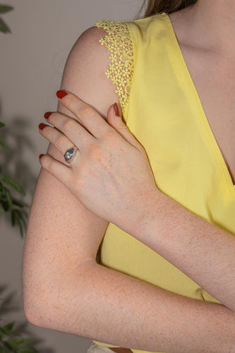 Bague 55 Bague solitaire en or blanc et diamant 58 Facettes 5097946CN