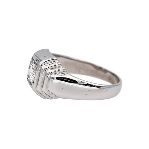 Bague 55 Bague solitaire en or blanc et diamant 58 Facettes 5097946CN