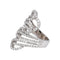 Bague 54 Bague en or blanc et diamants 58 Facettes 5254916RV