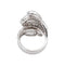 Bague 54 Bague en or blanc et diamants 58 Facettes 5254916RV