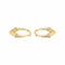 Boucles d'oreilles Créoles - Boucles d'oreilles en or jaune, blanc et rose 58 Facettes 5236223RV