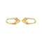 Boucles d'oreilles Créoles - Boucles d'oreilles en or jaune, blanc et rose 58 Facettes 5236223RV