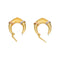 Boucles d'oreilles Créoles - Boucles d'oreilles en or jaune, blanc et rose 58 Facettes 5236223RV