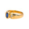 Bague 50 Bague en or jaune avec saphir et diamants 58 Facettes 5272648RV