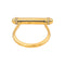 Bague 53 Bague en or jaune, tsavorites et diamants 58 Facettes 5276265RV