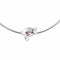 Collier Didier Guérin - Collier motifs floraux en or blanc et saphirs roses 58 Facettes 5285753CN