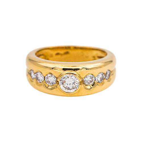 Bague 52 Alain Roure - Bague en or jaune et diamants 58 Facettes 5281131CN