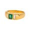 Bague 54 Bague en or jaune, émeraude et diamants 58 Facettes 5426472RV