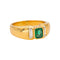 Bague 54 Bague en or jaune, émeraude et diamants 58 Facettes 5426472RV