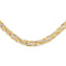 Collier Collier maille tressée en or jaune, blanc et rose 58 Facettes 5458456RV