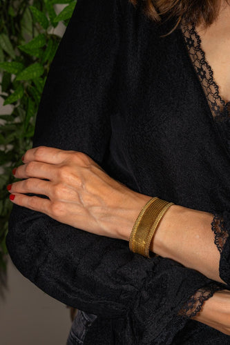 Bracelet Bracelet manchette en or jaune 58 Facettes 5366756CN